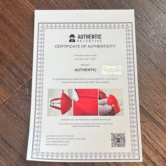 Louis Vuitton Authentic Saint Jacques Epi Leather Red Shoulder Bag with Dust Bag - Picture 9 of 13